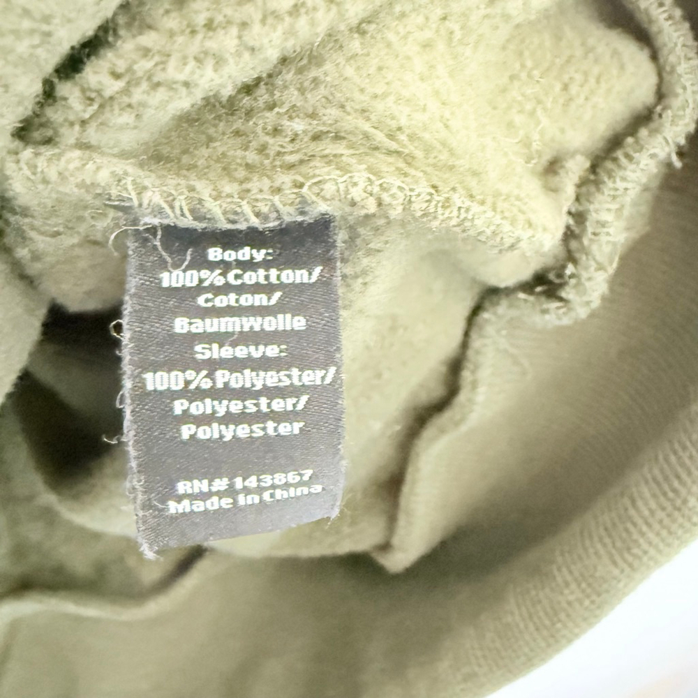 Cookies Men's Olive Green Quilted Hoodie Size XL - Picture 6 of 6